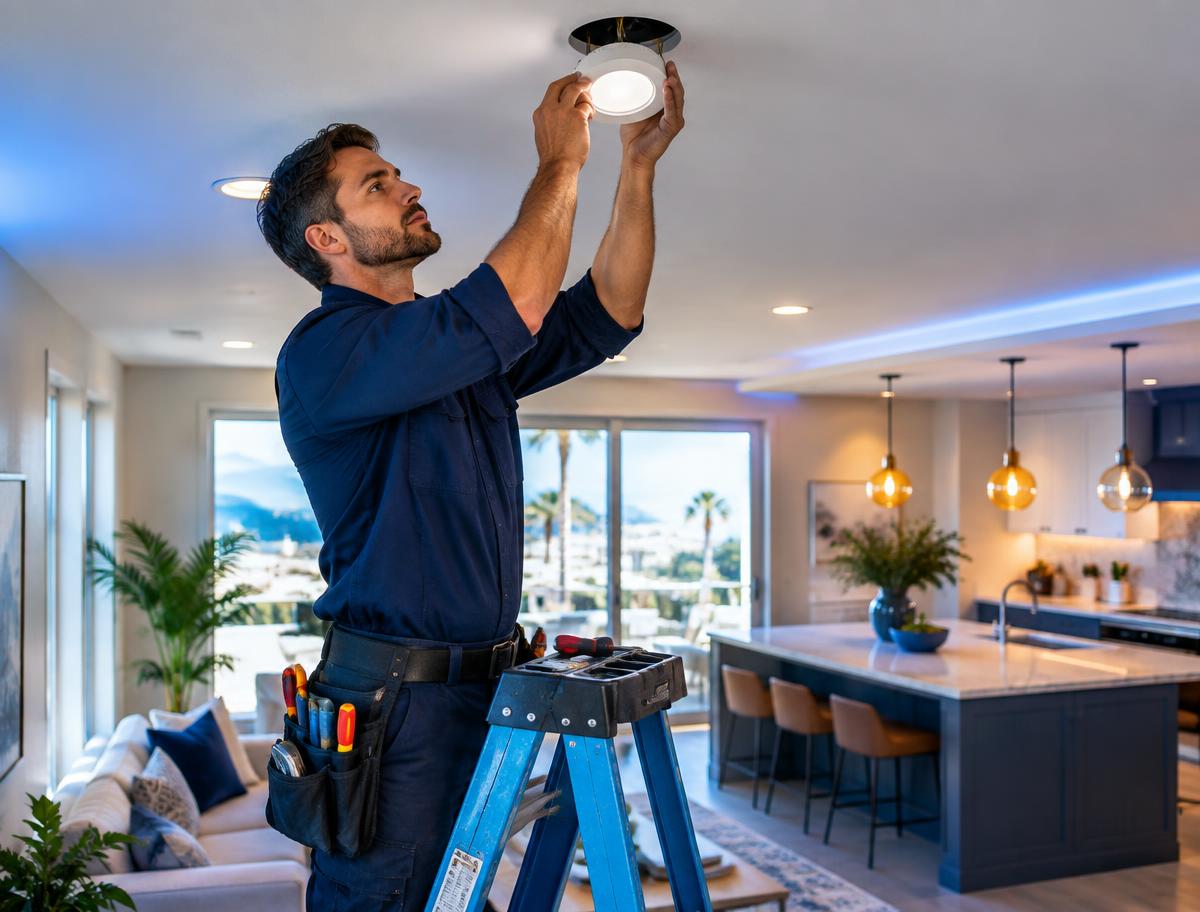 Recessed lighting installation